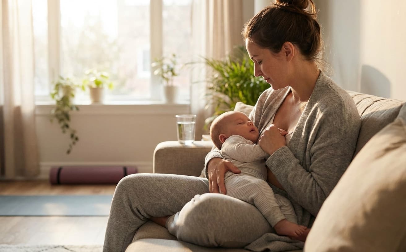 Photo-realistic editorial image for Postpartum Body Recovery Timeline: What to Really Expect After Giving Birth